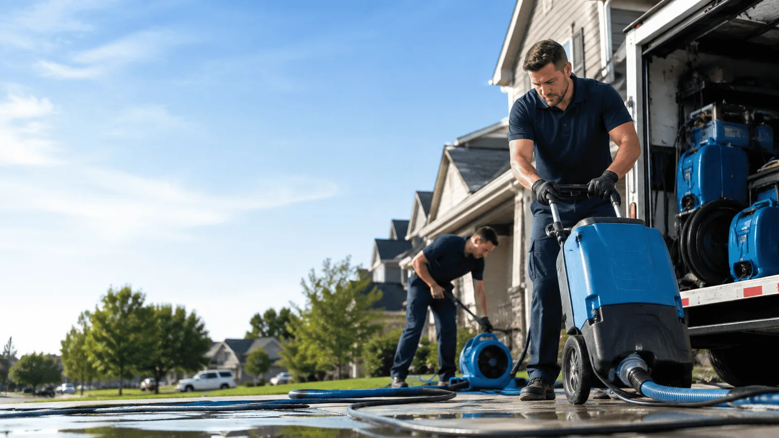 Structural Drying being performed in Garden City, UT
